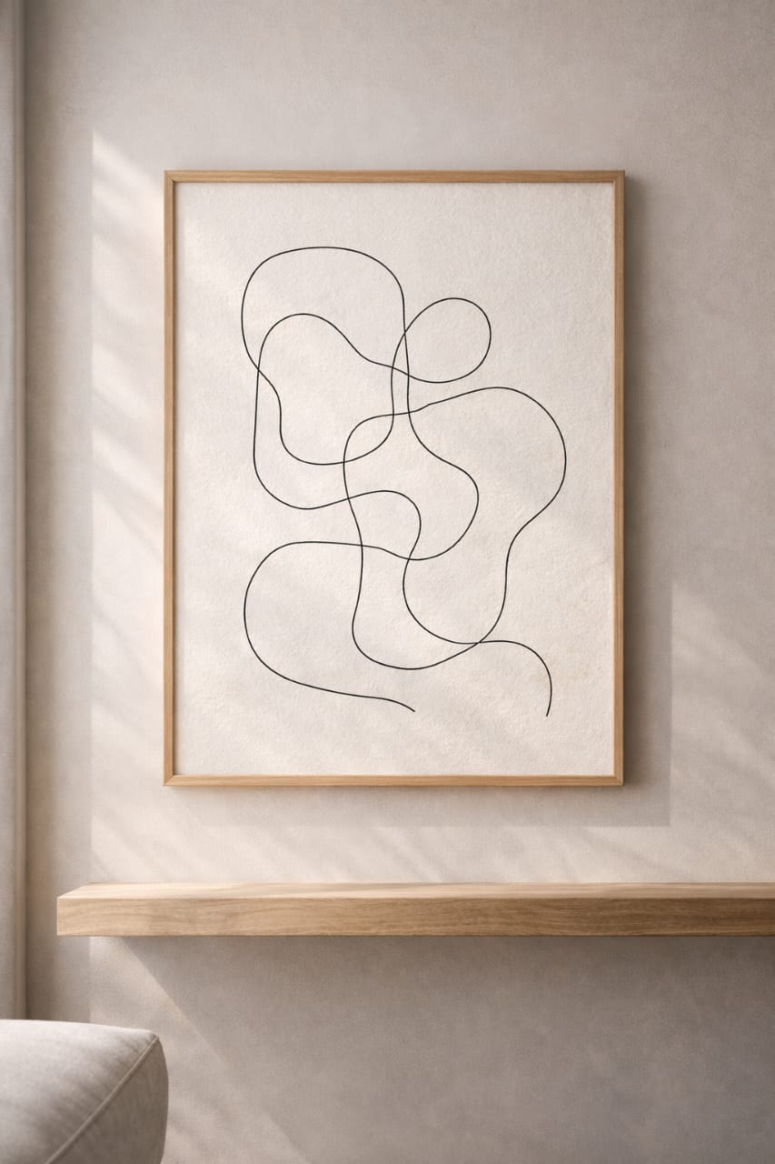 Zenith Minimalist Line Art